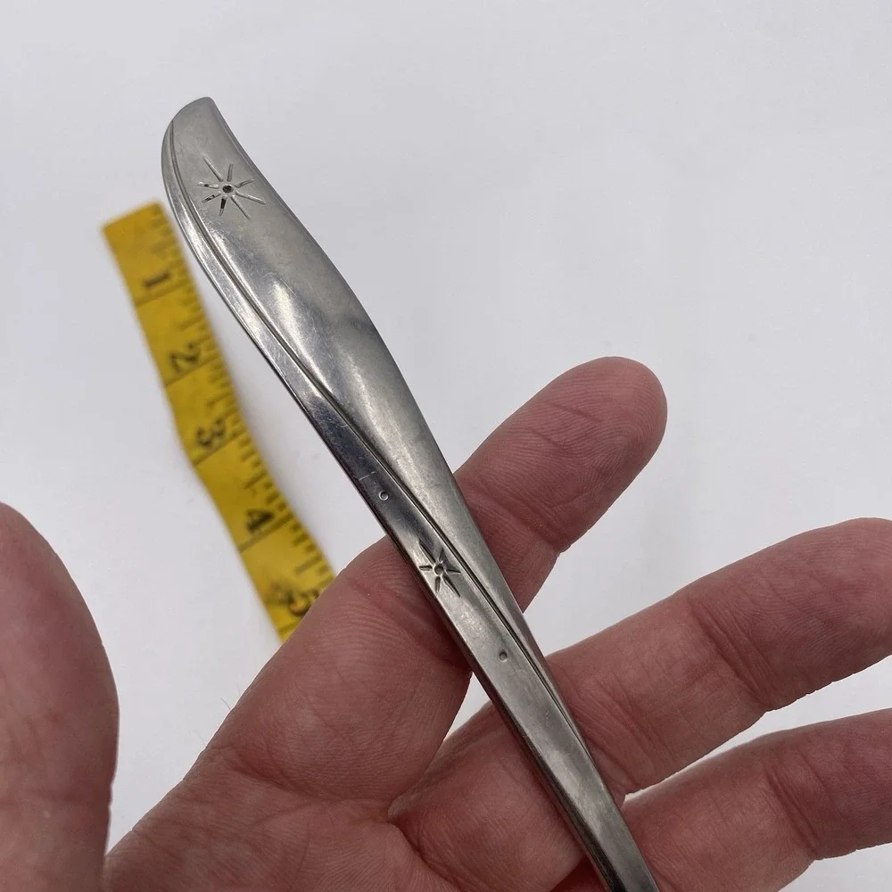 Oneida‎ TWIN STAR MCM Atomic Community Stainless Flatware Silverware Gravy Ladle